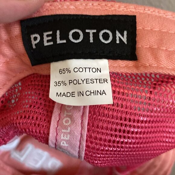 NWT- Peloton- color block pink and orange trucker hat - Picture 5 of 6